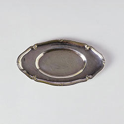シルバーミニ楕円　SWアンティーク皿