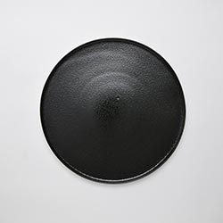 kaf　柚子黒31cm丸プレート