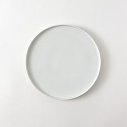 ホワイト立上り皿23.5cm