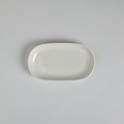 chinese　白オーバルミニ皿