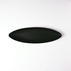 LT　オーバル皿（黒）36×11