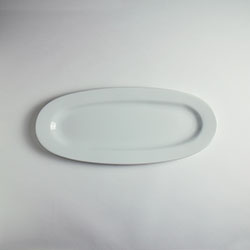 楕円白皿　Ｖｅｒ　19.5×46