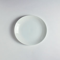 H.K　白楕円皿