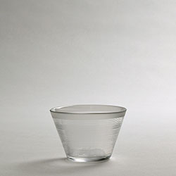 ガラス　リドカップ　透明