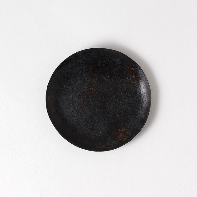 紙のカタチ 漆紙小皿丸黒